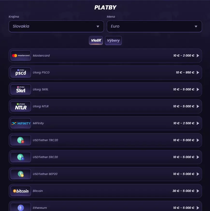 Funbet vklad